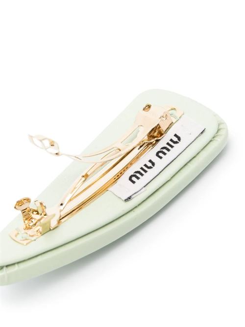 Fermaglio in pelle verniciata Miu Miu | 5IF092S-OOO069F0934